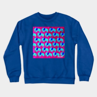 pink elephant mandala ecopop Crewneck Sweatshirt